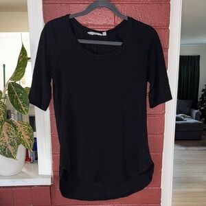 Athleta Black Short Sleeve Tee Medium
